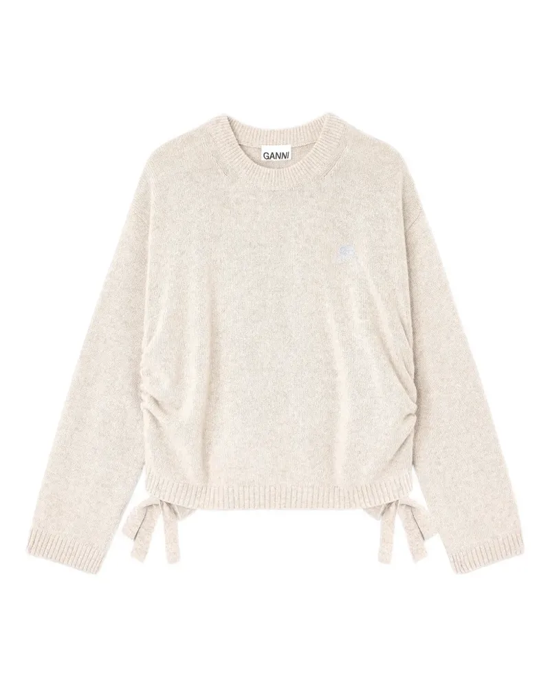 Ganni Pullover mit Kordelzug - Nude Nude