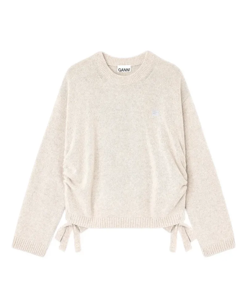 Ganni Pullover mit Kordelzug - Nude Nude