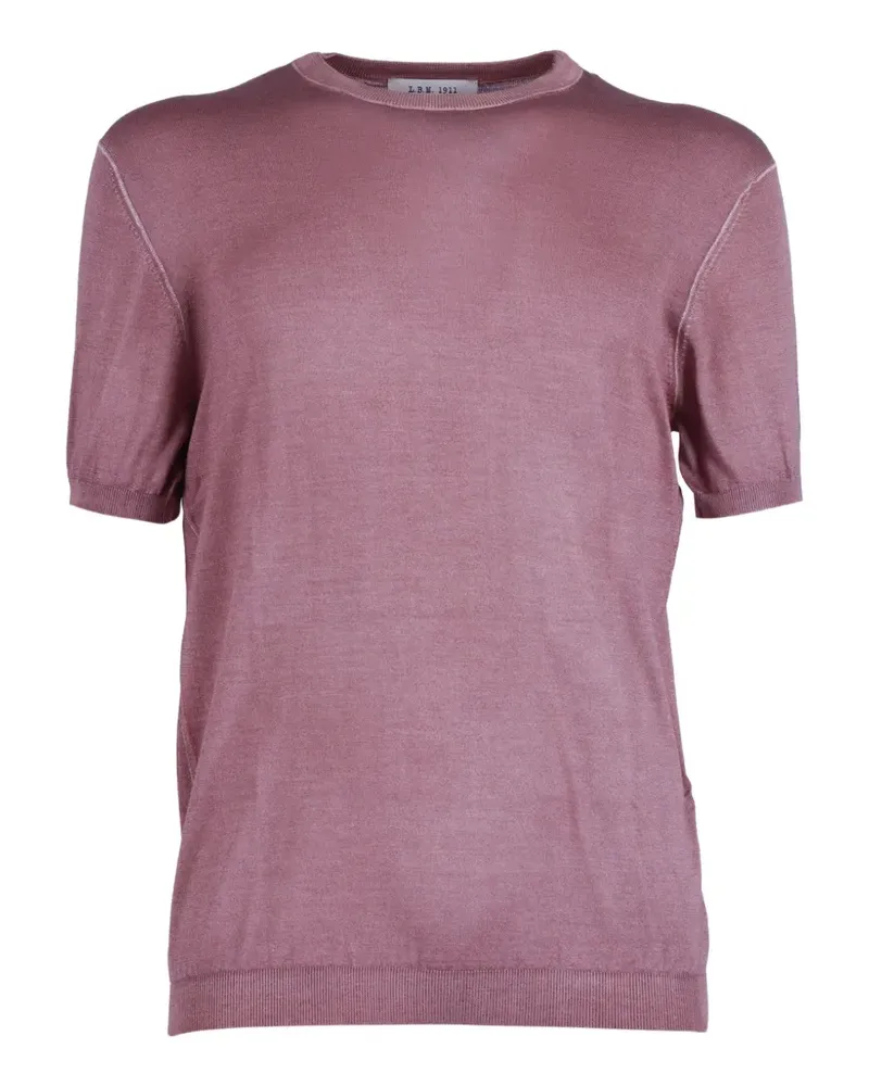 Luigi Bianchi Mantova Fein gestricktes T-Shirt - Violett Violett