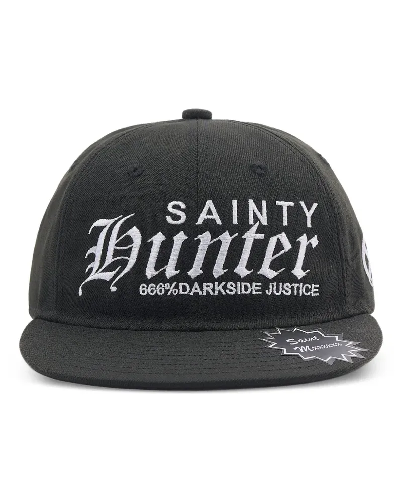SAINT MXXXXXX Sainty Hunter embroidered cap - Schwarz Schwarz