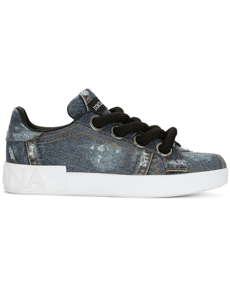 Dolce & Gabbana Sneakers mit Schnürung - Blau Blau
