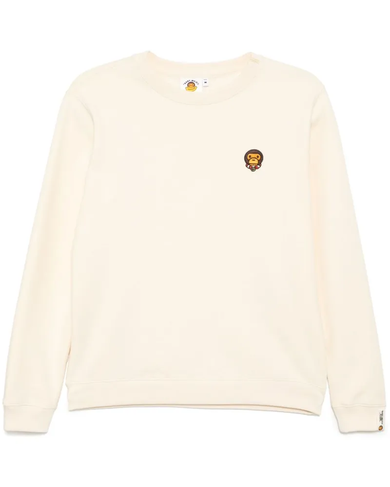 BAPE Sweatshirt mit Rundhalsausschnitt - Nude Nude