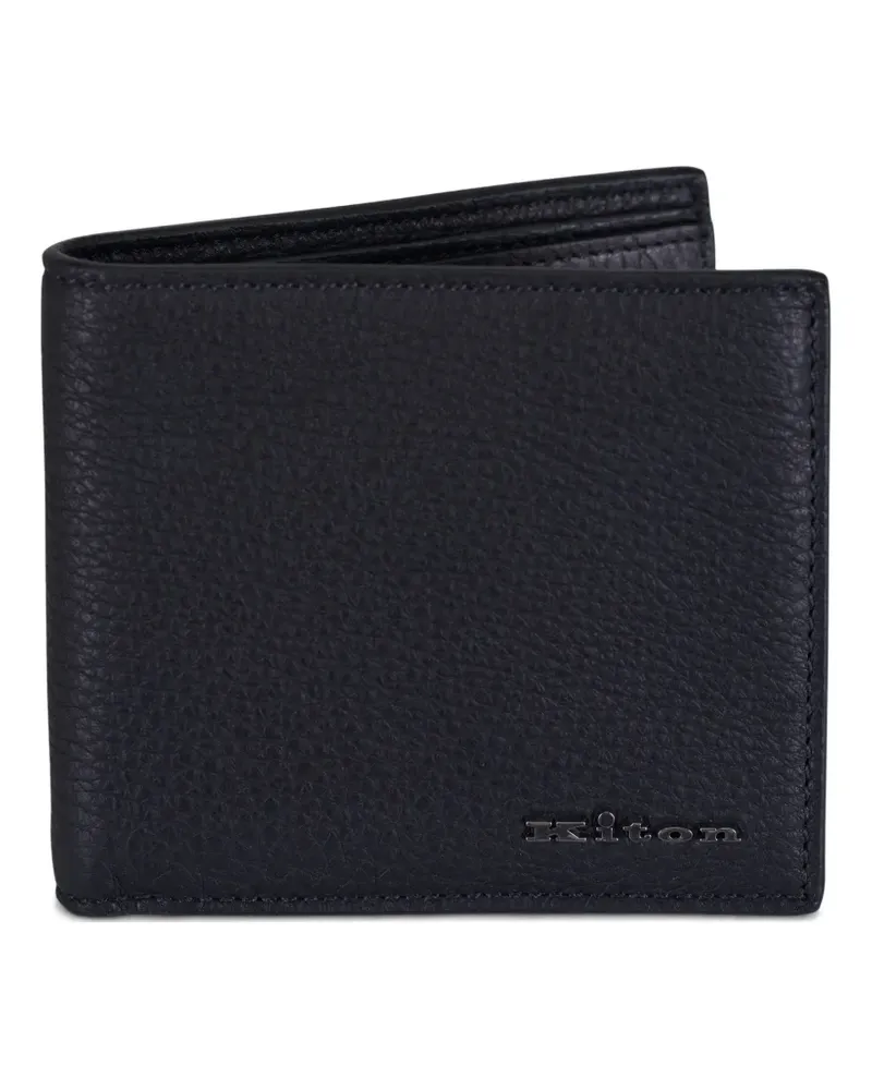 Kiton Klassisches Portemonnaie - Schwarz Schwarz