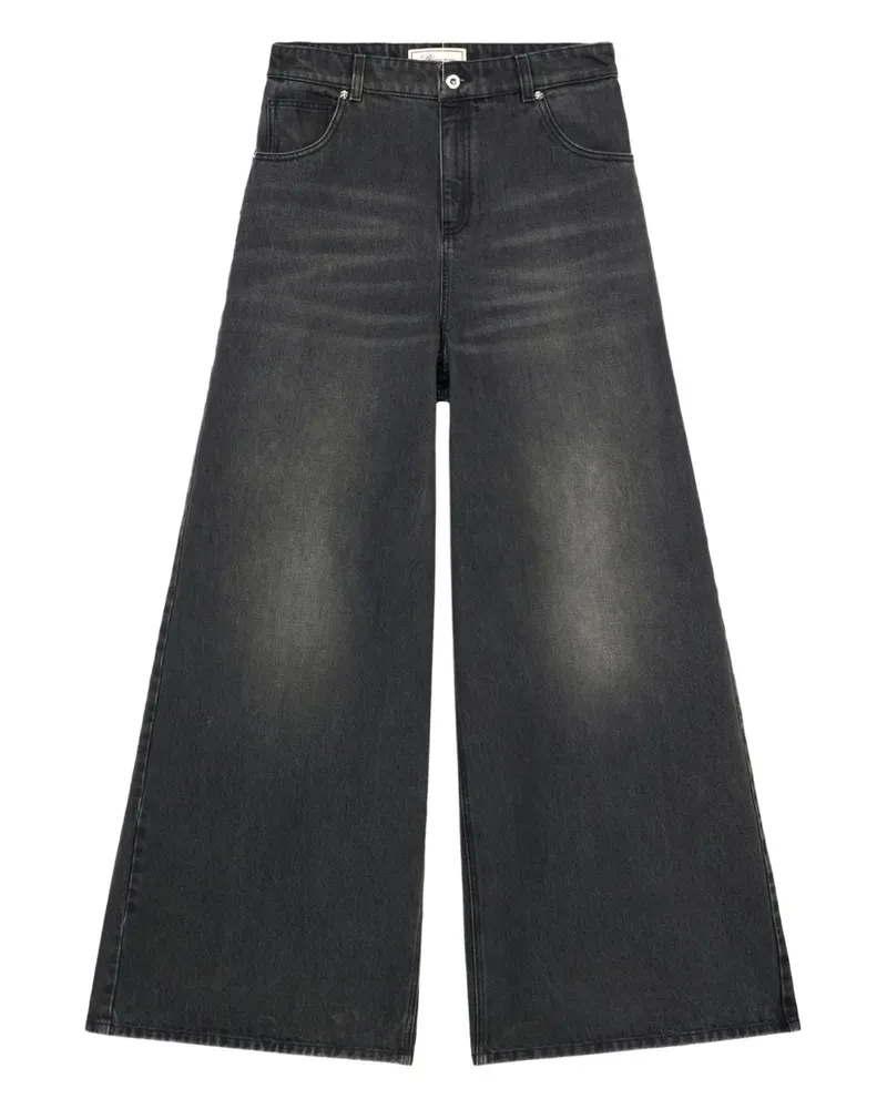Blumarine Jeans mit Tragefalten - Grau Grau