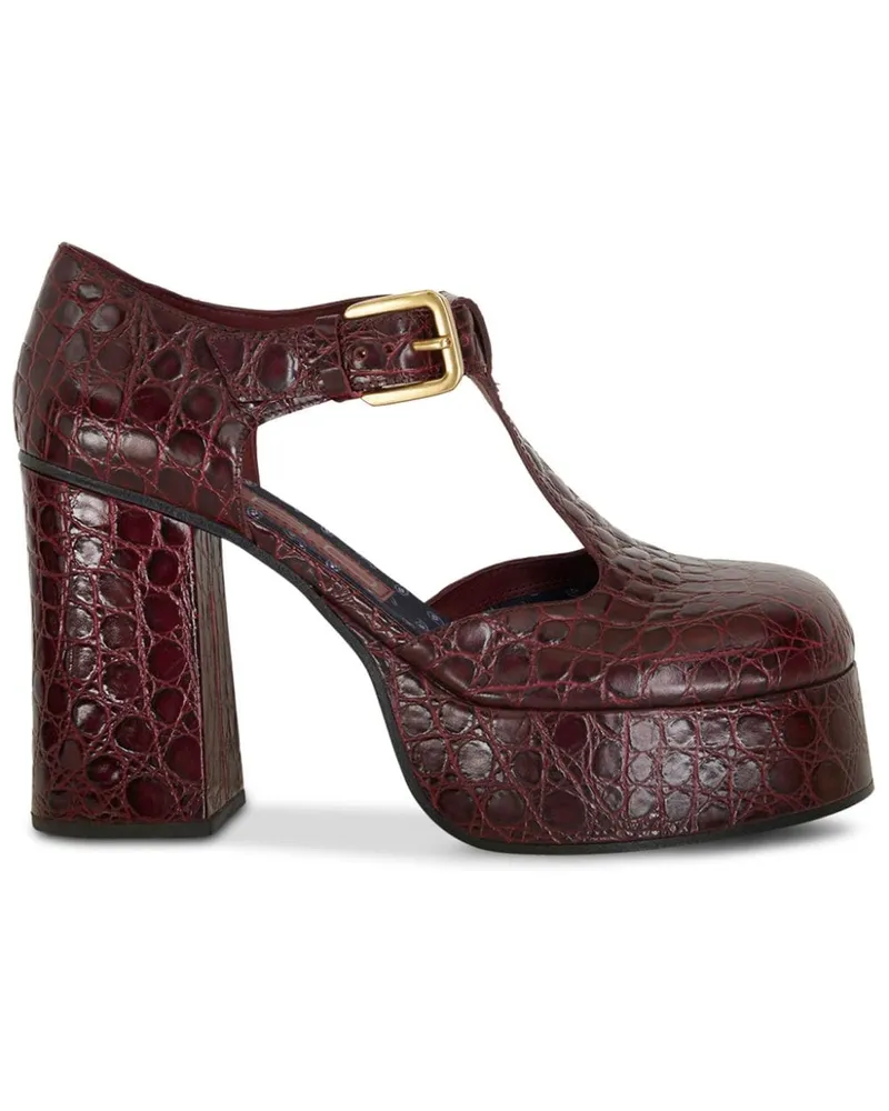 Etro Mary Janes mit runder Kappe 110mm - Rot Rot