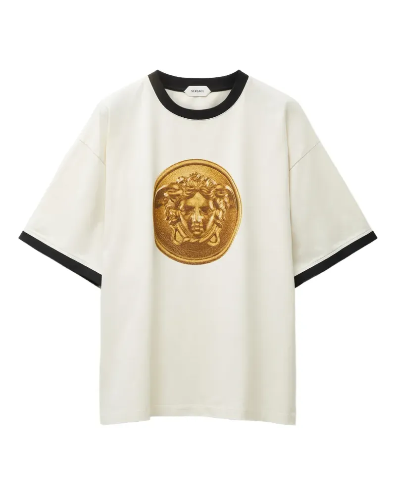 Versace printed cotton-jersey regular T-shirt - Weiß Weiß