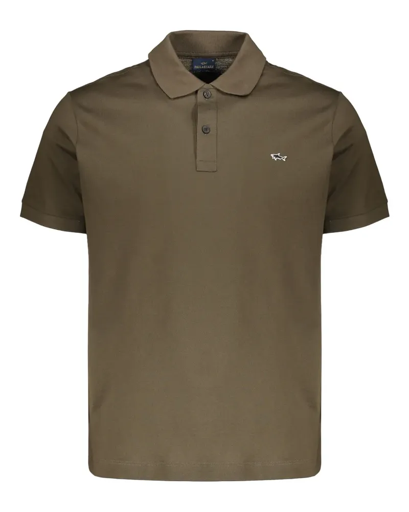 Paul & Shark Poloshirt mit Logo-Stickerei - Grün Grün