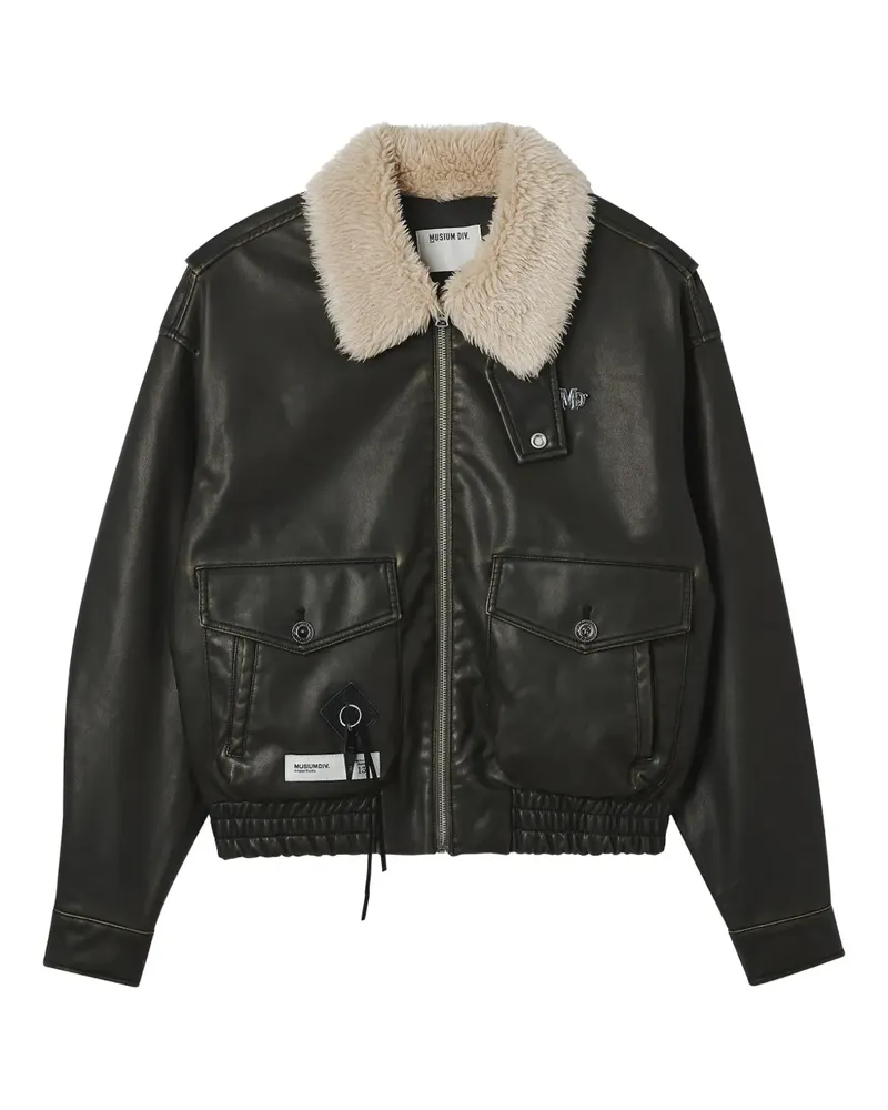 Musium Div. front-pockets jacket - Braun Braun