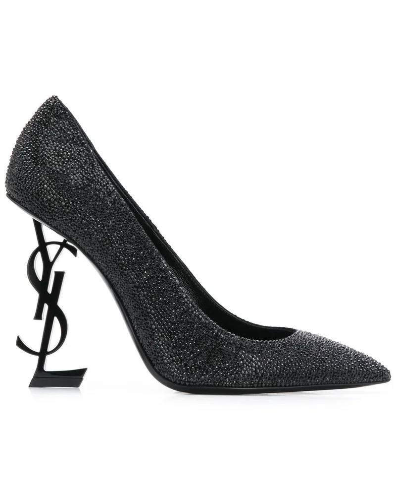 Saint Laurent Opyum' Pumps mit Glitter - Schwarz Schwarz