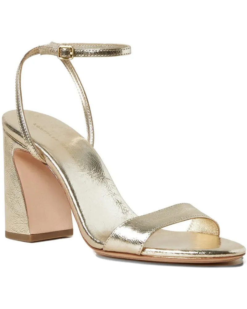 Loeffler Randall 90mm ankle-strap block-heel sandals - Gold Gold