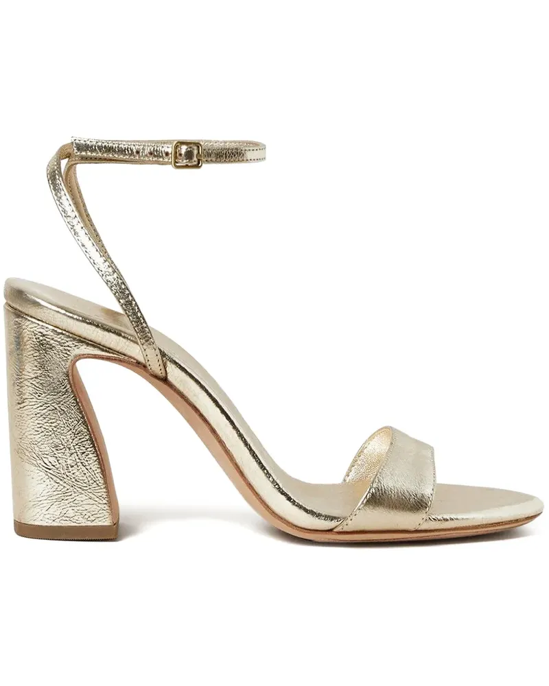 Loeffler Randall 90mm ankle-strap block-heel sandals - Gold Gold