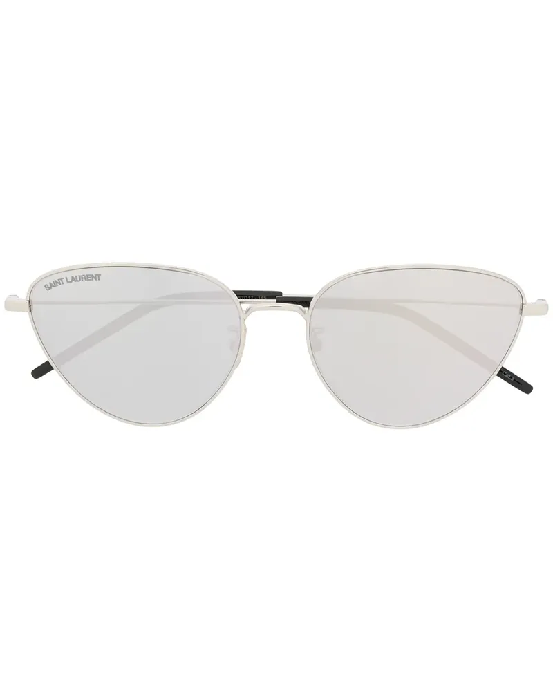 Saint Laurent Cat-Eye-Sonnenbrille - Silber Silber