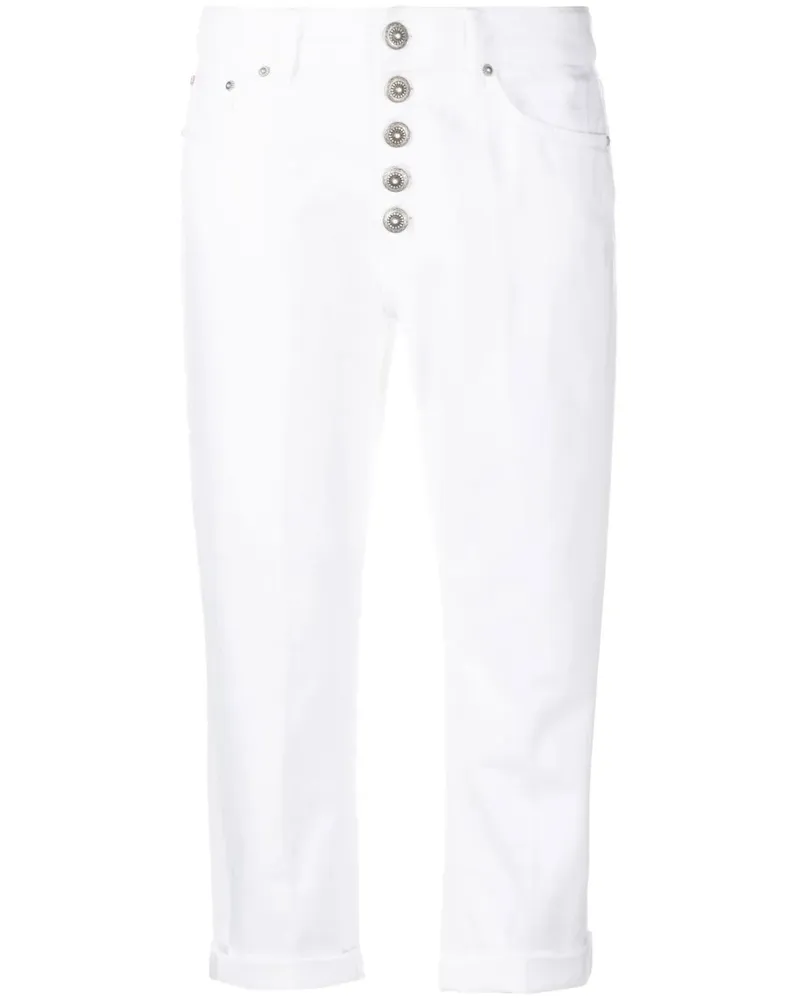 Dondup Klassische Cropped-Jeans - Weiß Weiß