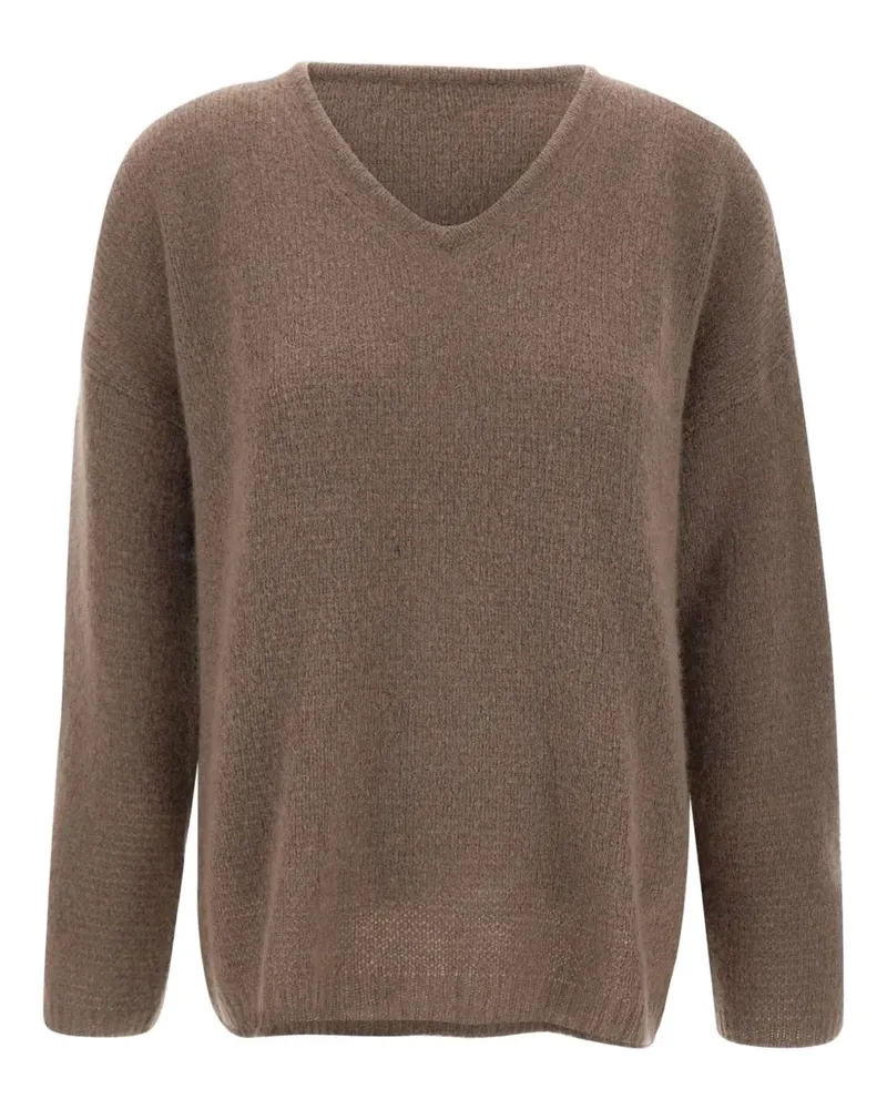hemisphere V-neck jumper - Braun Braun