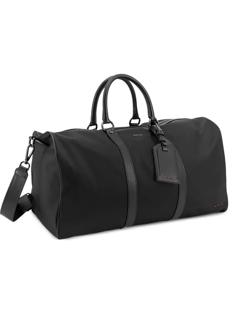 Kiton Reisetasche mit doppeltem Henkel - Schwarz Schwarz