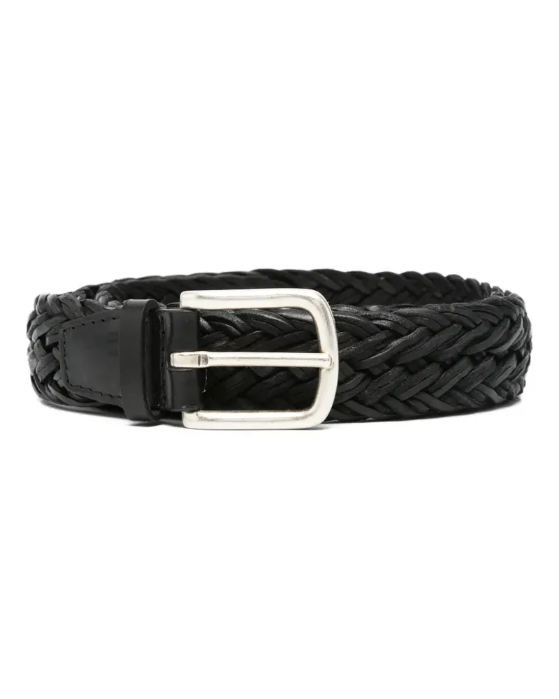 Orciani braided leather belt - Schwarz Schwarz