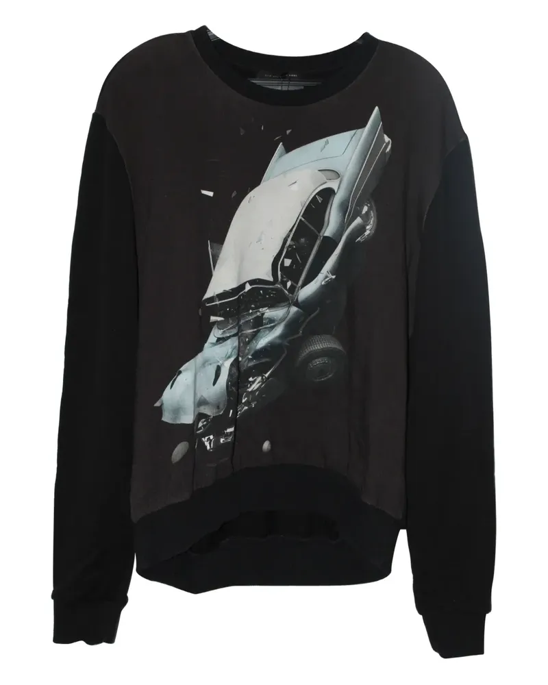 Christopher Kane car-crash print sweatshirt - Schwarz Schwarz