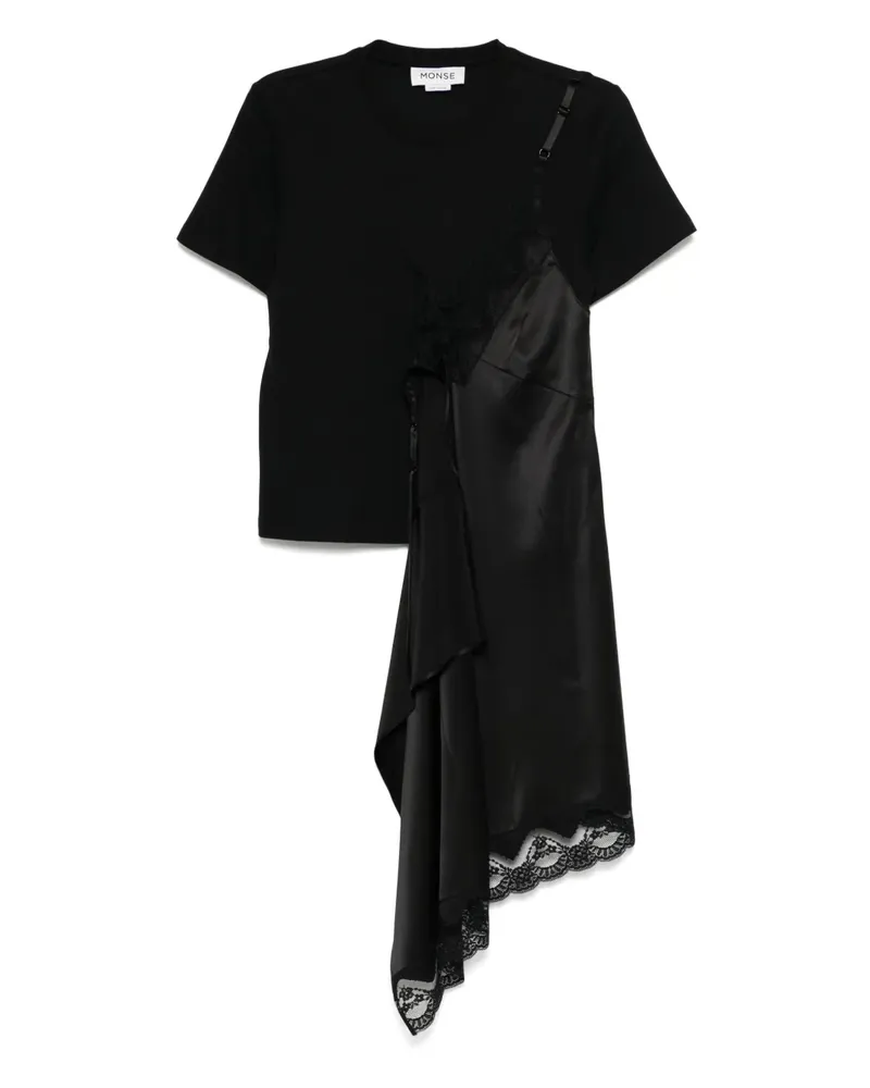 Monse T-Shirt im Deconstructed-Look - Schwarz Schwarz