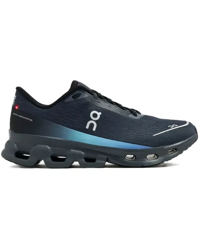ON Cloudspark "Black/Blueberry" Sneakers - Schwarz Schwarz