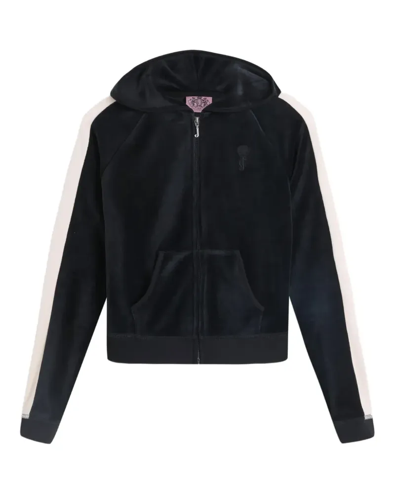 Juicy Couture Heritage Hoodie mit Streifendetail - Schwarz Schwarz