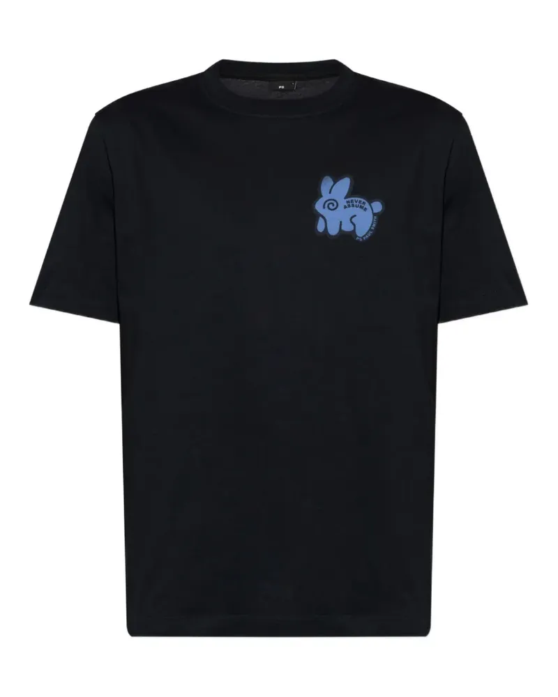 Paul Smith Never Assume Bunny T-shirt - Blau Blau