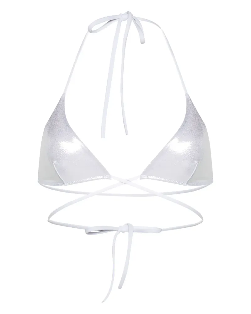 Dsquared2 Klassischer Neckholder-Bikini - Silber Silber