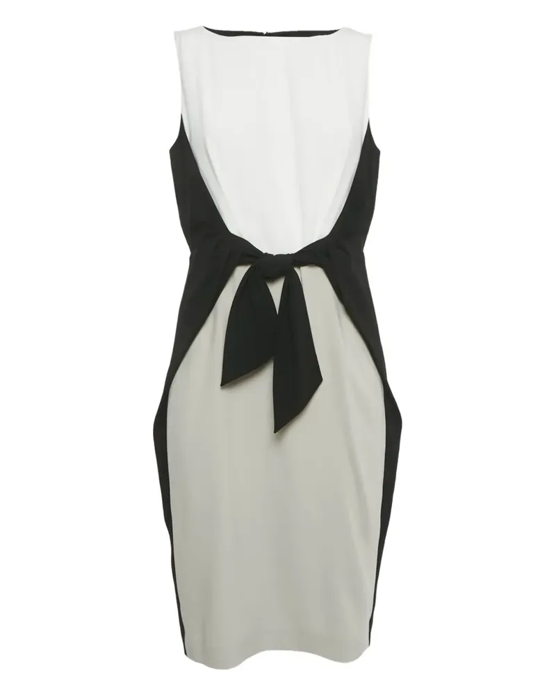 Paule Ka tie-up midi dress - Weiß Weiß