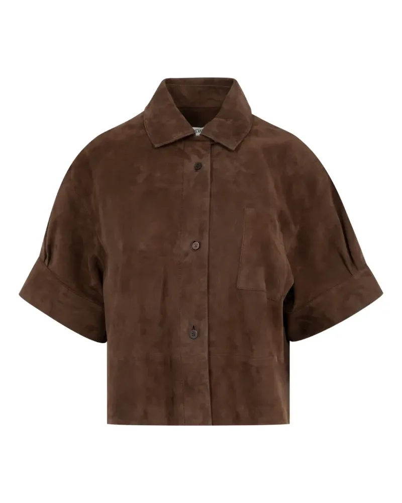 Loewe Hemd aus Wildleder - Braun Braun