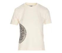 T-Shirt mit Logo-Print - Weiß