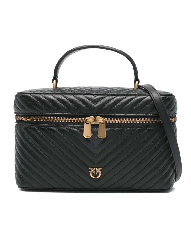 Pinko quilted tote bag - Schwarz Schwarz