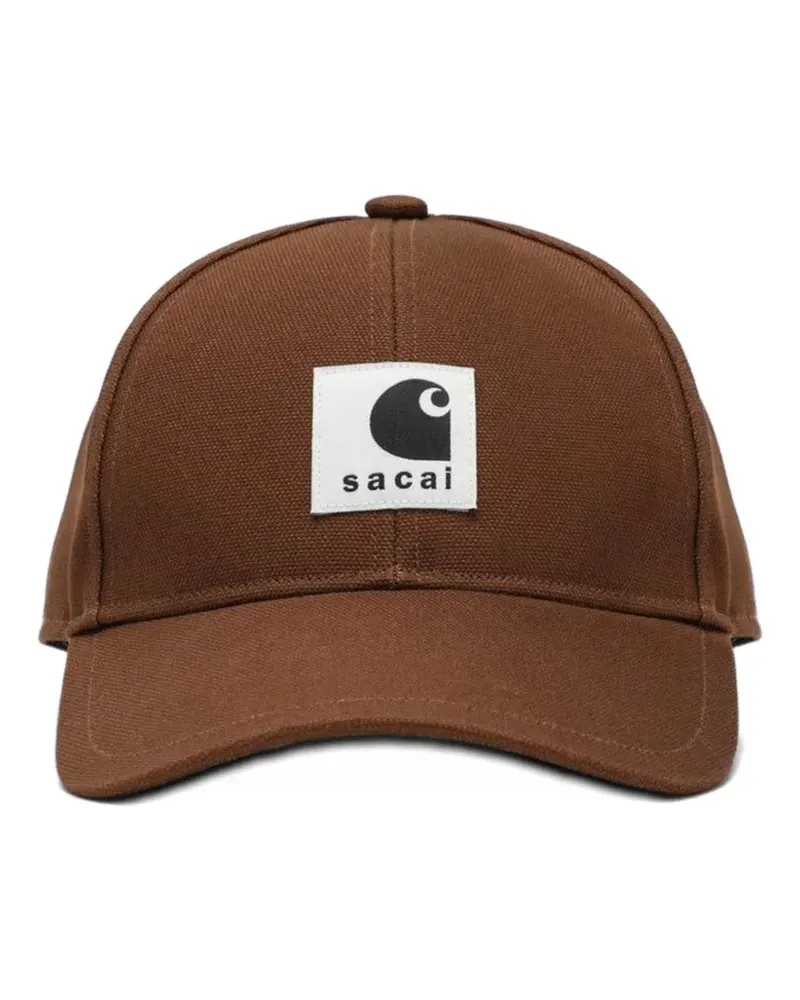 Carhartt WIP x Sacai logo patch baseball cap - Braun Braun
