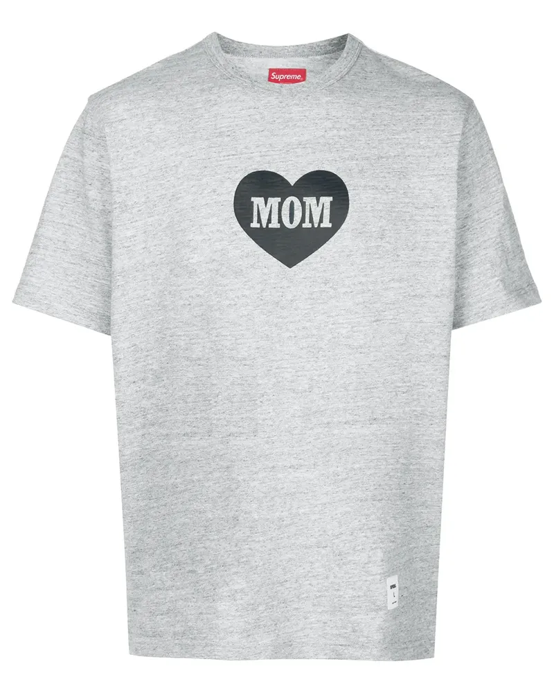 Supreme Being T-Shirt mit "Mom"-Print - Grau Grau