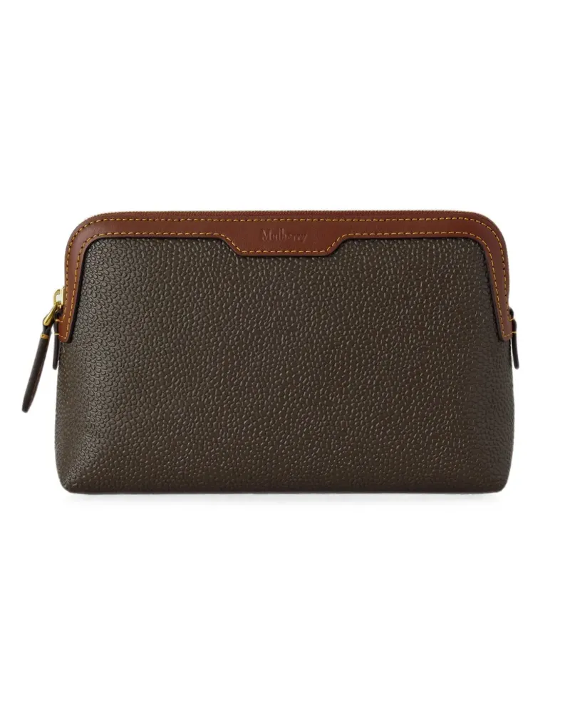Mulberry grained leather make up bag - Braun Braun