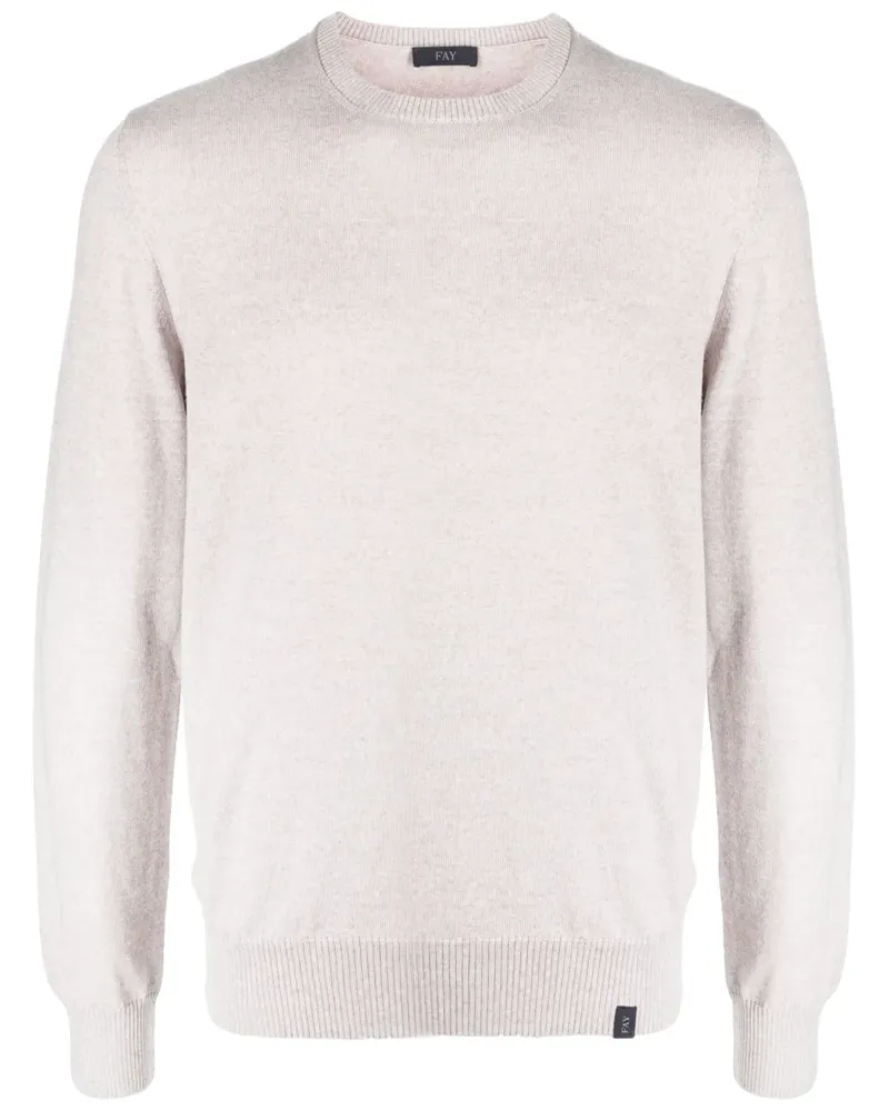Fay Fein gestrickter Pullover - Grau Grau