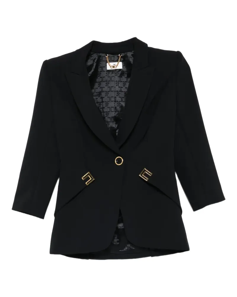 Elisabetta Franchi single-breasted blazer - Schwarz Schwarz
