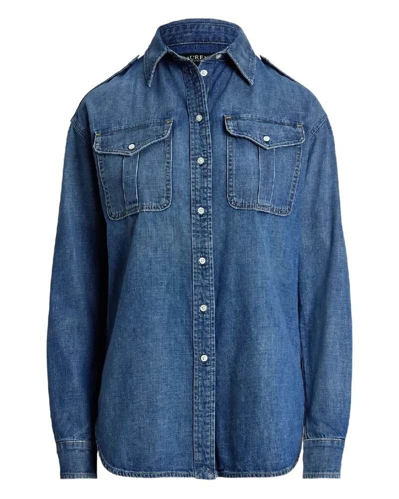 Ralph Lauren Hemd mit Klappentasche - Blau Blau