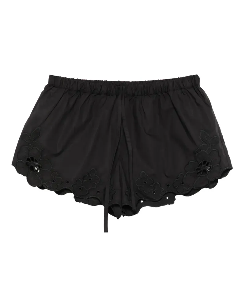 SIR Klara broderie shorts - Schwarz Schwarz
