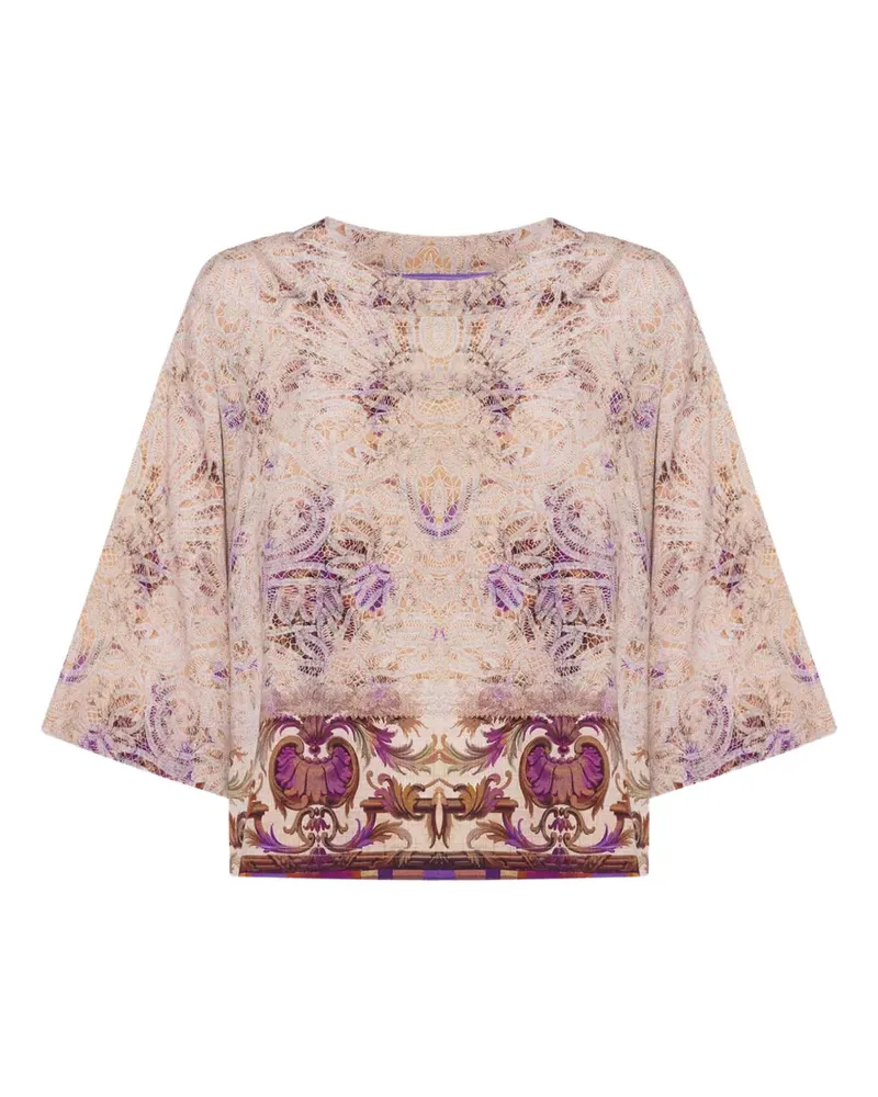Pierre-Louis Mascia Adanaster T-Shirt mit Paisley-Print - Violett Violett