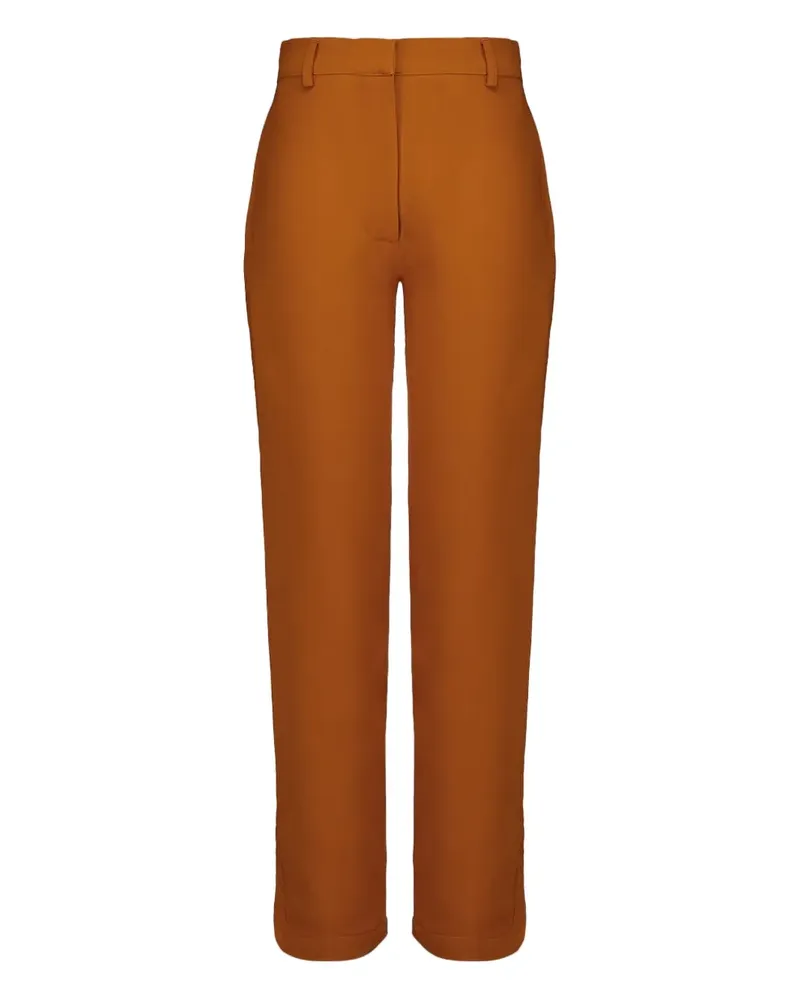 PAULA Hose mit seitlichem Schlitz - Braun Braun