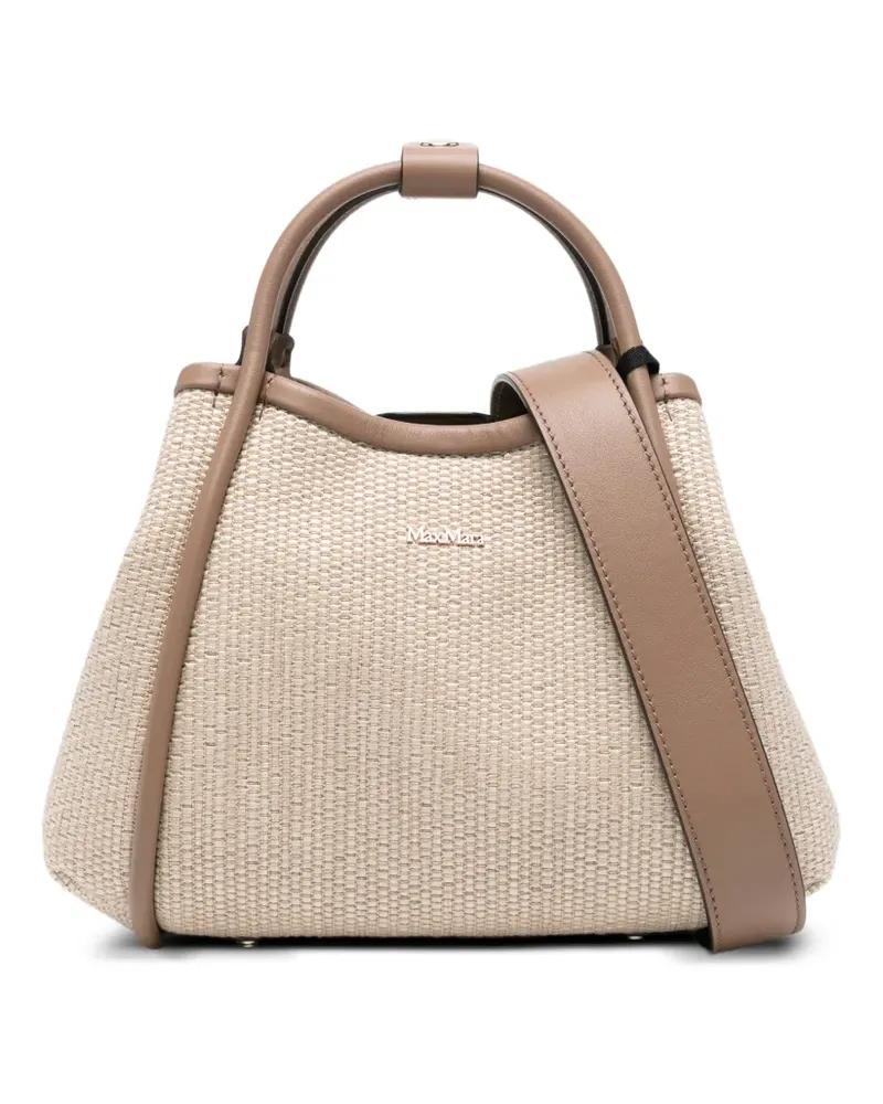 Max Mara Shopper mit Logo - Nude Nude