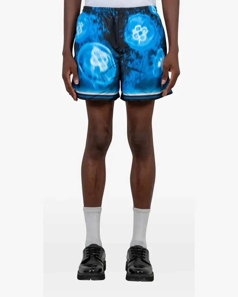 Casablanca Paris Badeshorts mit Print - Blau Blau