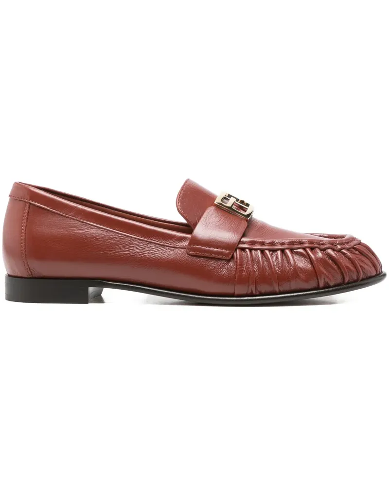Fendi Loafer aus Leder - Rot Rot