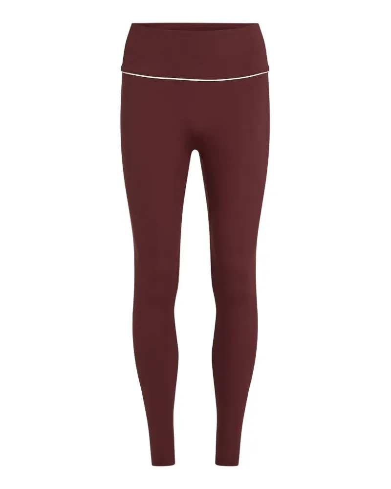 Karl Lagerfeld Athleisure Leggings mit Kontrastpaspeln - Rot Rot
