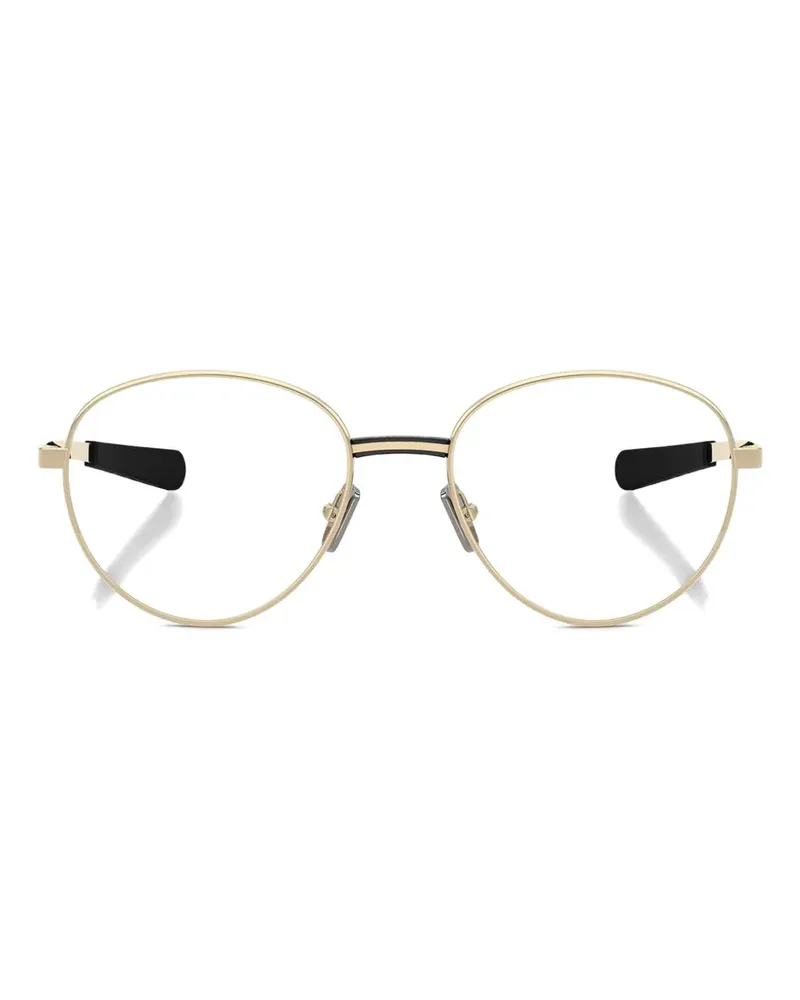 Moncler Brille mit ovalem Gestell - Gold Gold