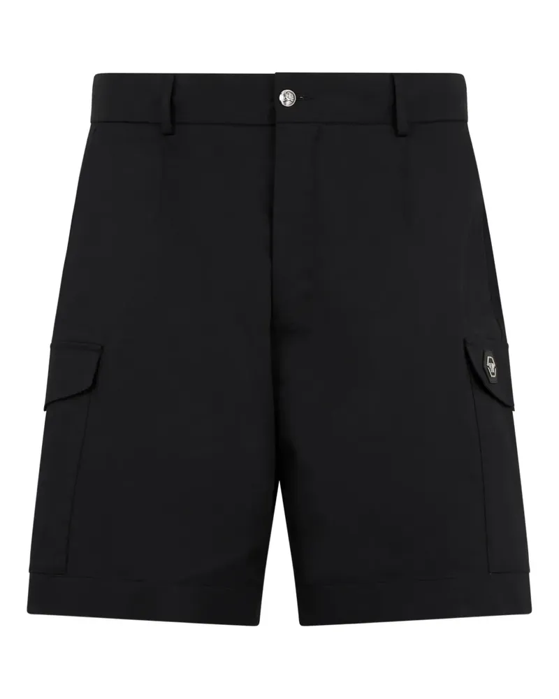 Philipp Plein Klassische Cargo-Shorts - Schwarz Schwarz