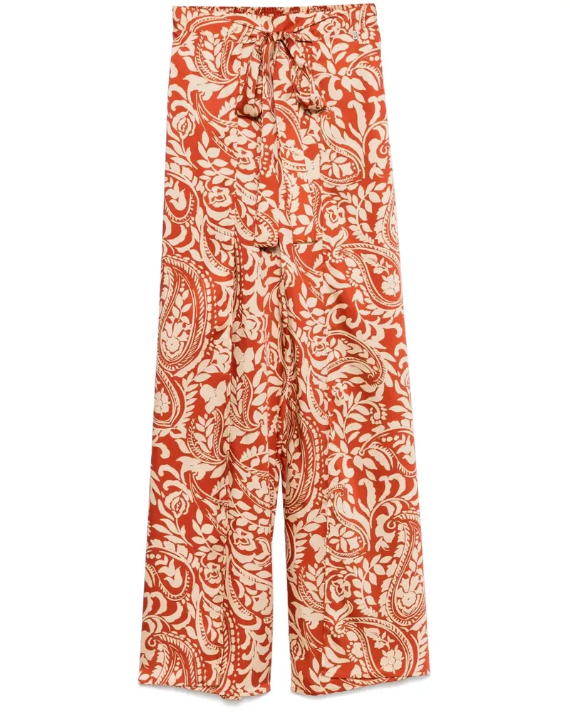 Liu Jo Twillhose mit Print - Braun Braun