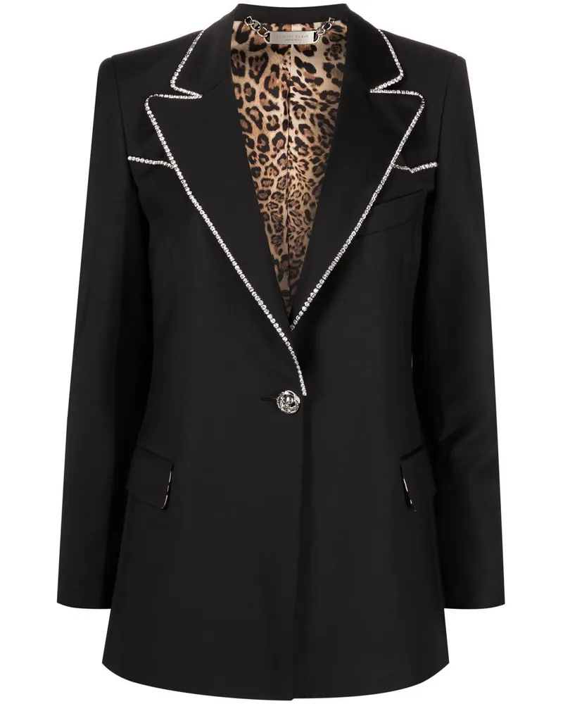 Philipp Plein Blazer mit Kristallen - Schwarz Schwarz