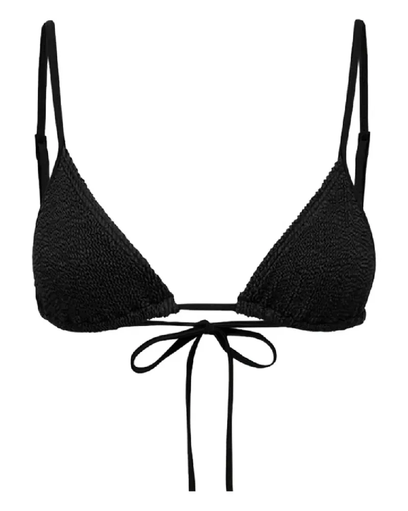 bond-eye Luana triangle-cups bikini top - Schwarz Schwarz
