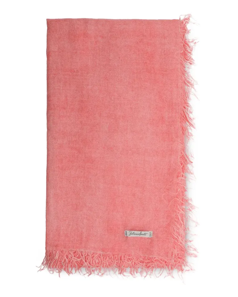 Faliero Sarti Schal mit Fransen - Rosa Rosa
