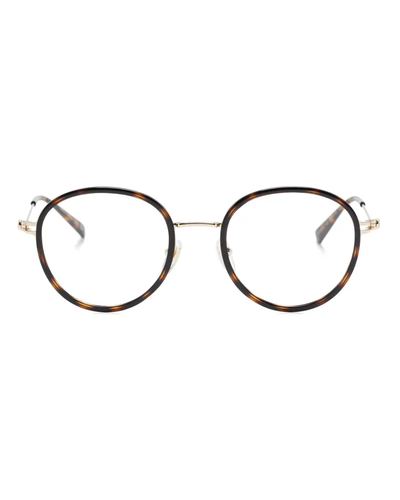 Gucci Brille mit rundem Gestell - Braun Braun